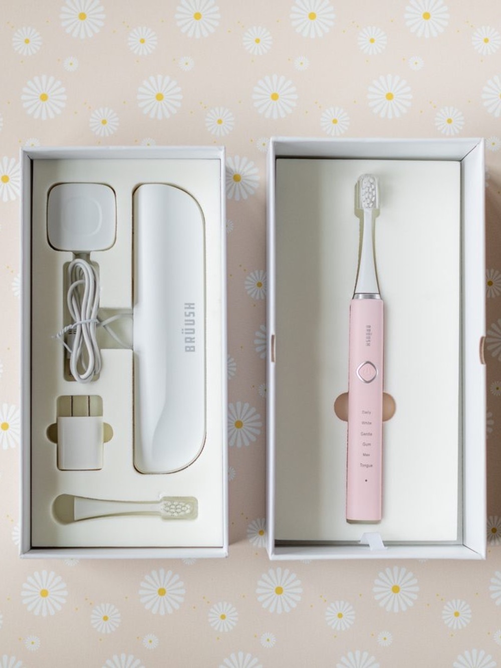 BRÜUSH Pink Electric Toothbrush Kit | New Unused | $125 Value